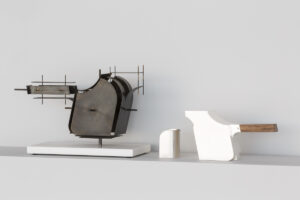 Konstverk av medlemmarna i LOD Metallformgivning på VIDA Museum & Konsthall.