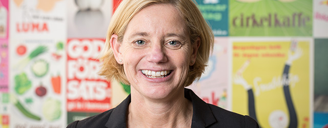 Marika Hjelm Siegwald, kommunikationschef Coop Inköp & Kategori och Coop Logistik. Foto: Christian Habetzeder.